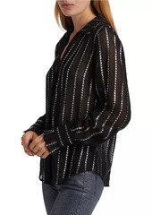 Paige Sosa Shimmering Stripe Blouse