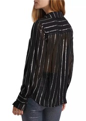 Paige Sosa Shimmering Stripe Blouse