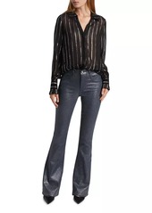 Paige Sosa Shimmering Stripe Blouse