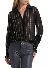 Paige Sosa Shimmering Stripe Blouse