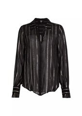 Paige Sosa Shimmering Stripe Blouse