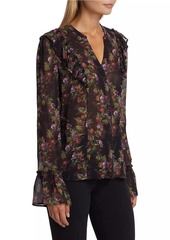 Paige Tuscany Silk Floral Blouse