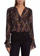 Paige Tuscany Silk Floral Blouse