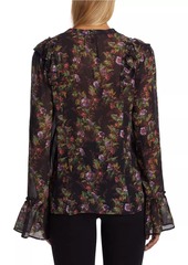 Paige Tuscany Silk Floral Blouse