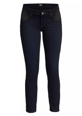 Paige Verdugo Mid-Rise Ankle Skinny Maternity Jeans