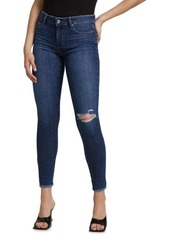 Paige Verdugo Mid-Rise Ripped Stretch Ultra-Skinny Jeans