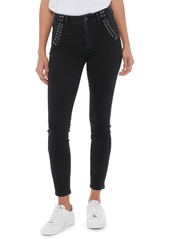 Women's Paige Hoxton Lace-Up Ankle Skinny Jeans