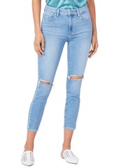PAIGE Hoxton Ripped High Waist Crop Skinny Jeans in Fiesta Destructed at Nordstrom