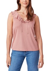 PAIGE Rainey Rib Knit Tank Top in Pink at Nordstrom