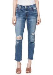 PAIGE Verdugo Transcend Vintage Ripped Ankle Skinny Jeans in Embarcadero Destructed at Nordstrom