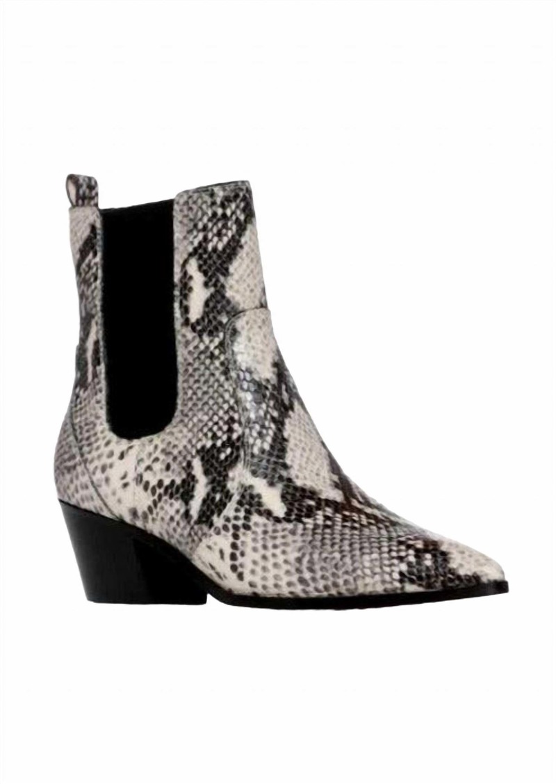 Paige Women's Willa Snake Ankle Boot In Roccia