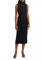 Paige Zoelle Shimmer Rib-Knit Midi-Dress