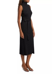 Paige Zoelle Shimmer Rib-Knit Midi-Dress