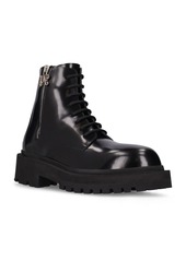 Palm Angels 50mm Leather Combat Boots