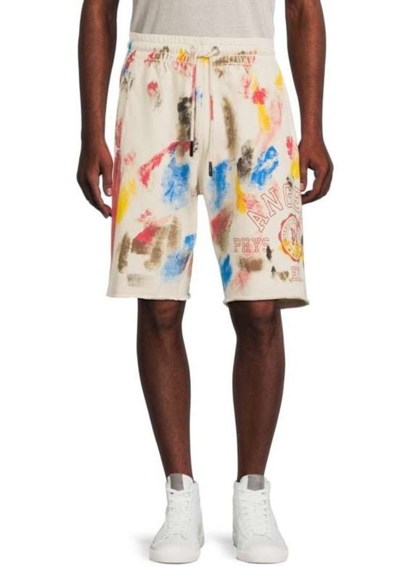 Palm Angels Abstract Paint Print Shorts