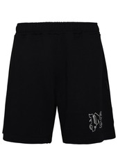 Palm Angels Black cotton bermuda shorts