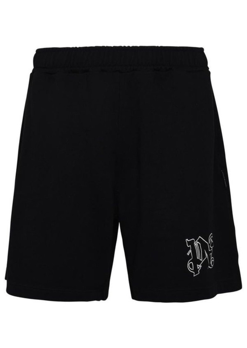 Palm Angels Black cotton bermuda shorts