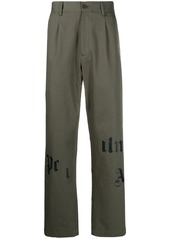 Palm Angels logo-print tailored trousers