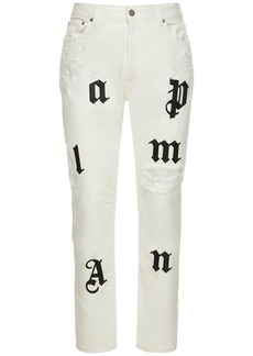 Palm Angels Bull Logo Patch Jeans