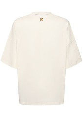 Palm Angels Burning Monogram Cotton T-shirt