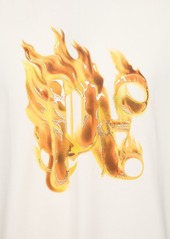 Palm Angels Burning Monogram Cotton T-shirt