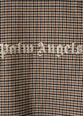 Palm Angels Checked Cotton Overshirt W/logo