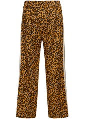 Palm Angels Cheetah Linen Blend Track Pants