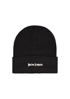 Palm Angels Classic Logo Wool Blend Beanie Hat