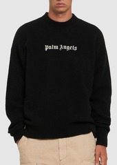 Palm Angels Classic Logo Wool Blend Sweater