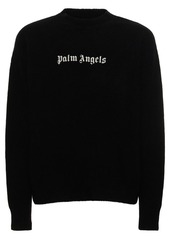 Palm Angels Classic Logo Wool Blend Sweater