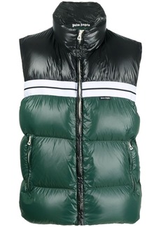 Palm Angels colour-block padded gilet