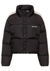 Palm Angels Cropped Nylon Down Jacket