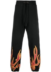 Palm Angels flame-detail track pants