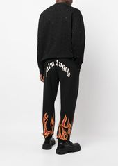 Palm Angels flame-detail track pants