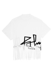 Palm Angels Fringe Desert Logo Cotton T-Shirt