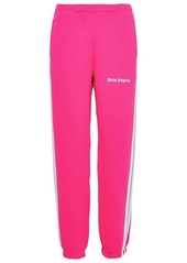 Palm Angels FUCSIA COTTON SPORTY PANTS