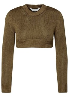 Palm Angels Gold polyester sweater