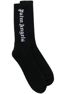 Palm Angels intarsia-knit logo socks