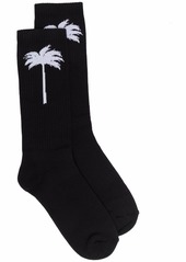 Palm Angels intarsia-logo socks