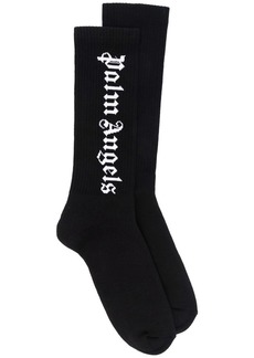 Palm Angels intarsia-logo socks