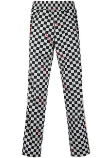 Palm Angels Jacquard Damier classic track pants