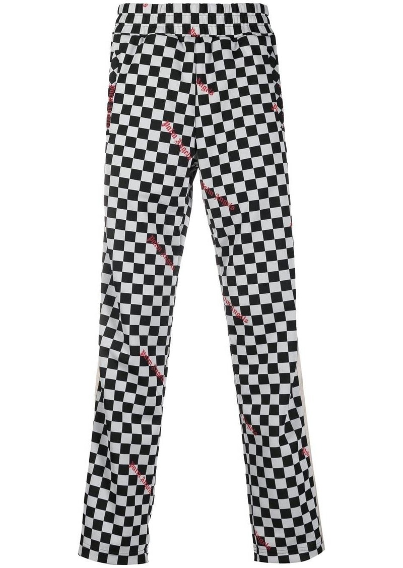 Palm Angels Jacquard Damier classic track pants