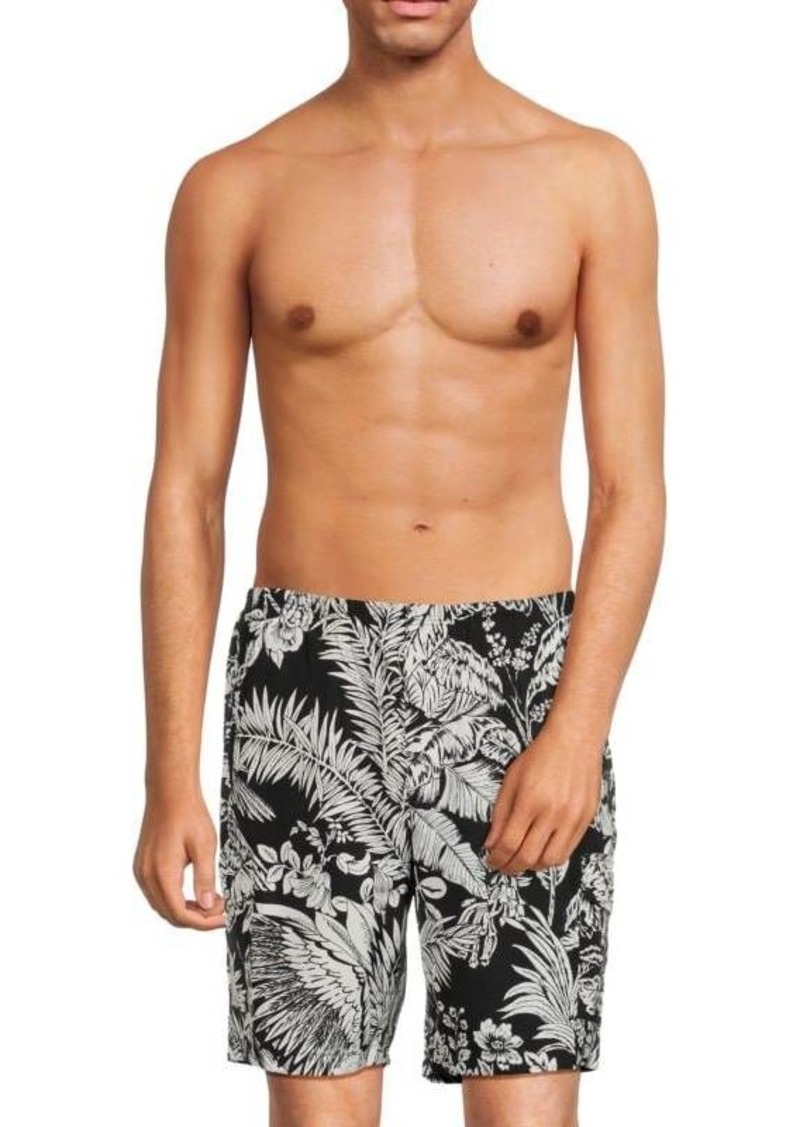 Palm Angels Jungle Parrots Printed Swim Shorts