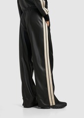 Palm Angels Leather Effect Loose Track Pants