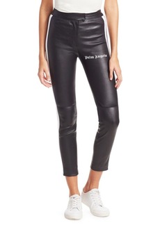 Palm Angels Leather Track Biker Pants