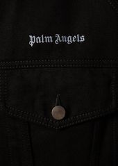 Palm Angels Logo Cotton Denim Jacket