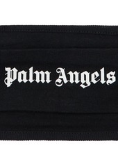 Palm Angels Logo Cotton Jersey Face Mask