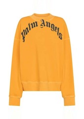 Palm Angels Logo cotton jersey sweatshirt