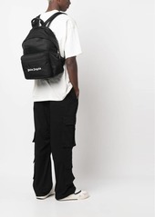Palm Angels logo-embroidered backpack