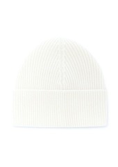 Palm Angels logo-embroidered ribbed beanie